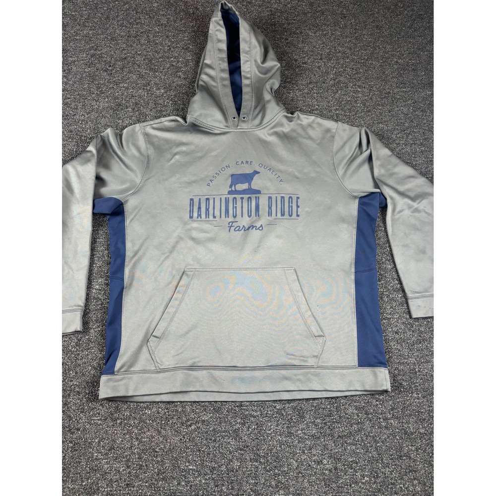 Sport-Tek XL Gray Blue Hoodie Darlington‎ Ridge Farms Light Wear